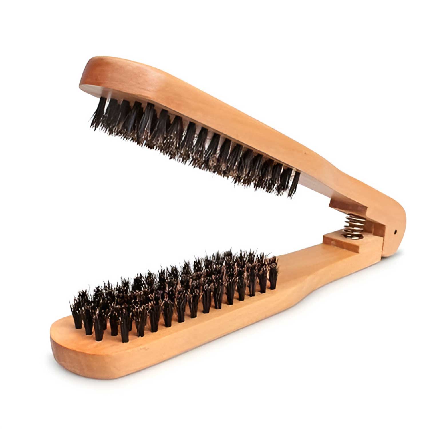 Hair Straightener brush Wooden